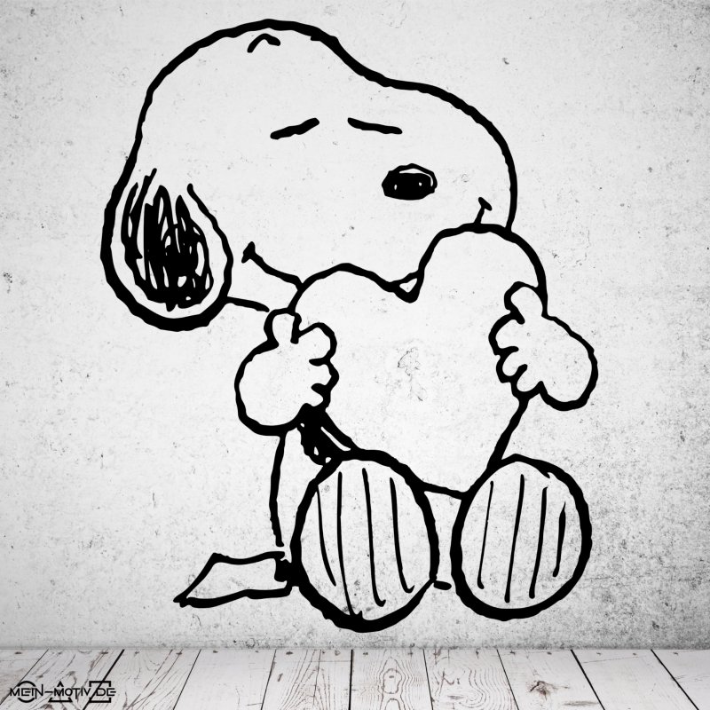 Preview: 46372 Snoopy Mein-Motiv-de Wandtattoo Wandbild Mein Motiv